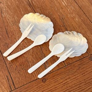 6 Piece Mother of Pearl Caviar Set